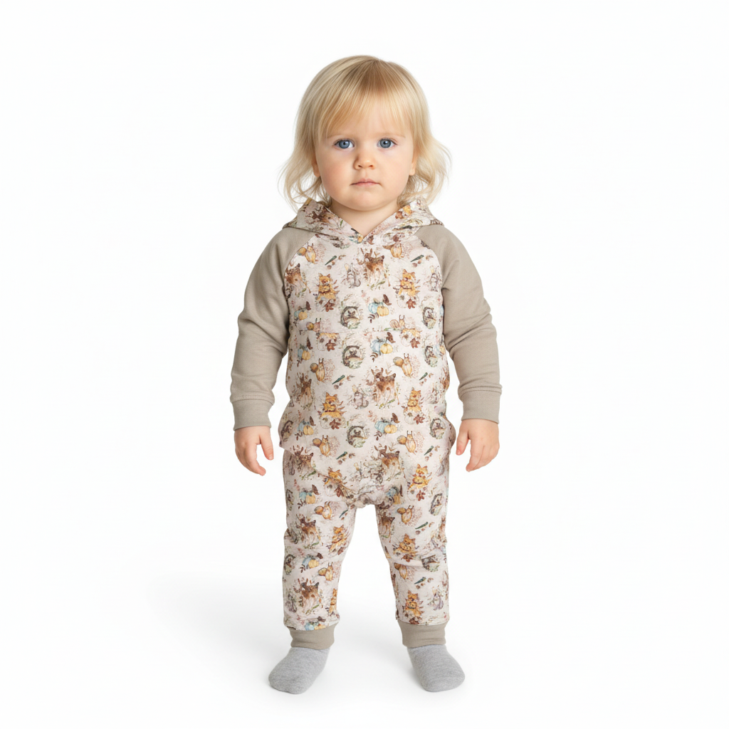 CLEARANCE Beige Woodlands Grow Along Babywear® Hoodie Sweater