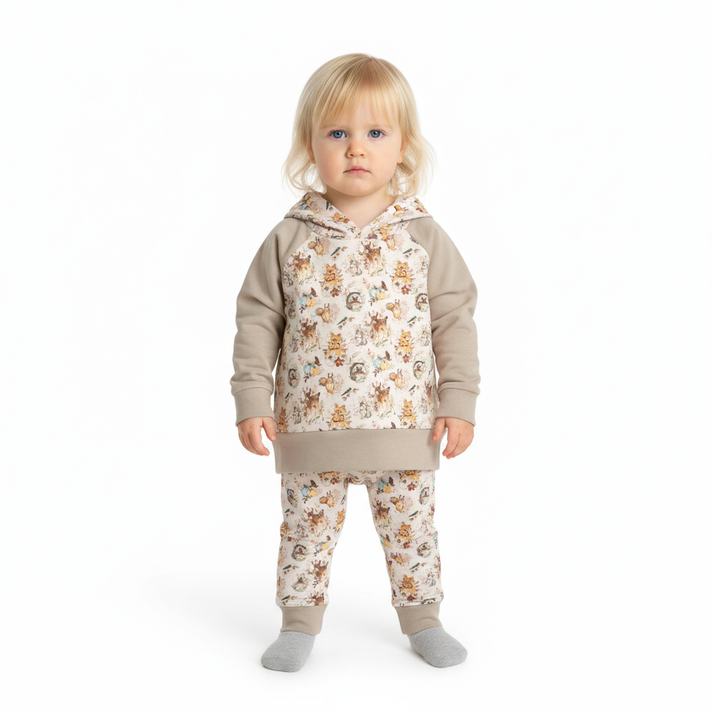CLEARANCE Beige Woodlands Grow Along Babywear® Hoodie Sweater