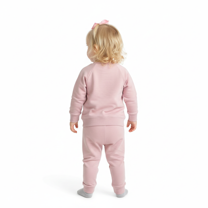 Pink Pastel Raglan Crew Neck Sweater