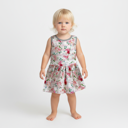 Floral Sleeveless Dress for Summer