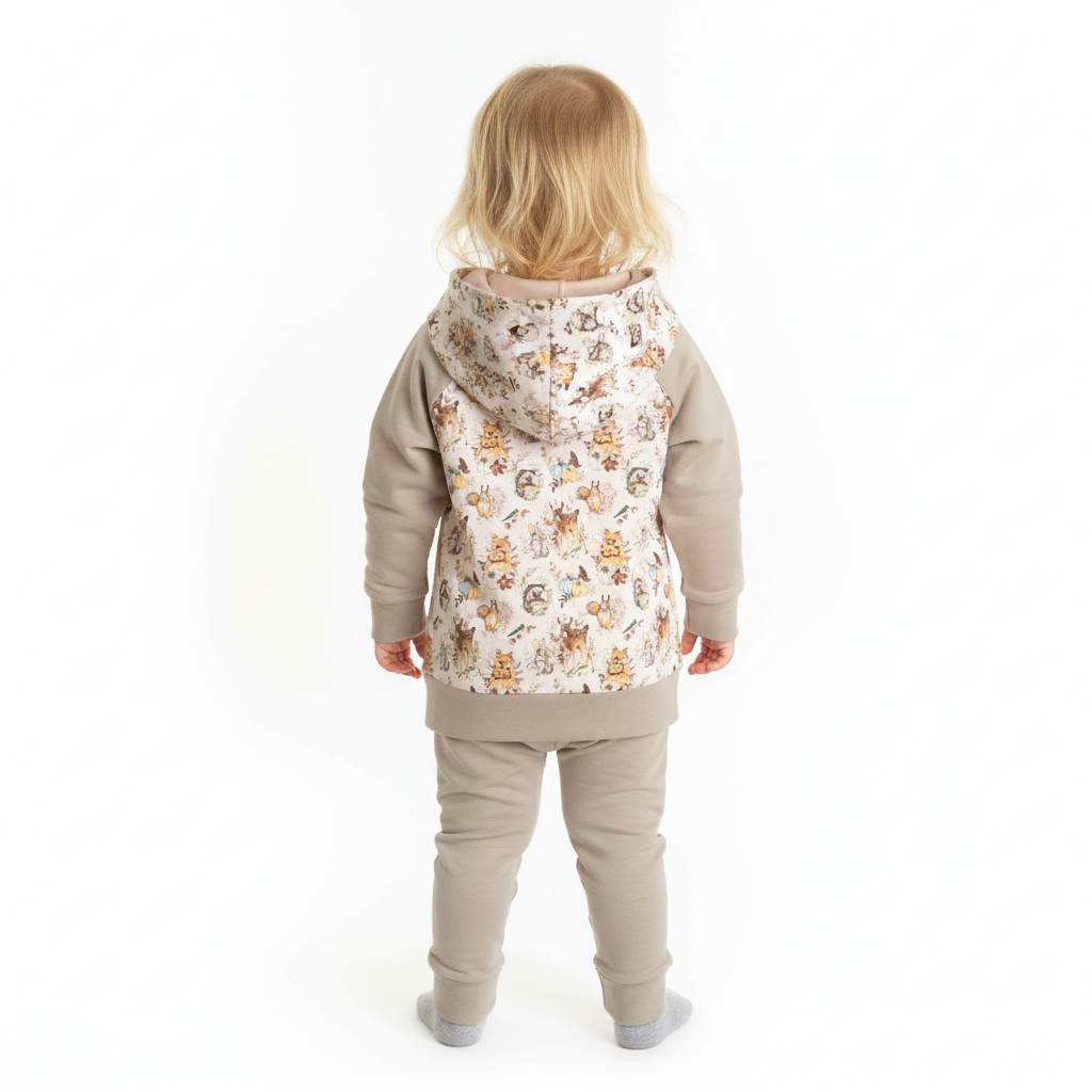 CLEARANCE Beige Woodlands Grow Along Babywear® Hoodie Sweater