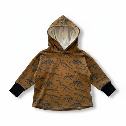 Brown Dinosaur 2-Piece Matching Hoodie Joggers Set