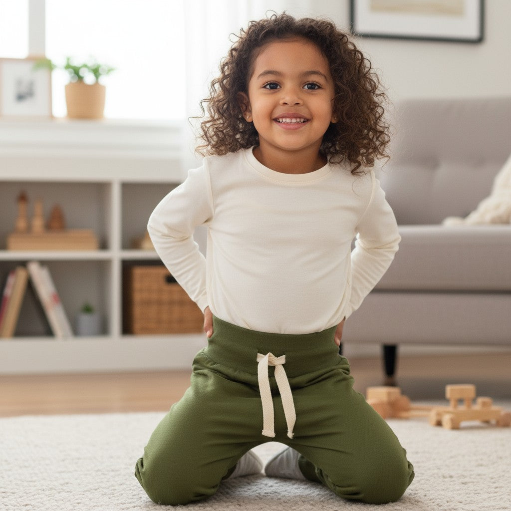 Army Green Growth Spurt Jogger Pants