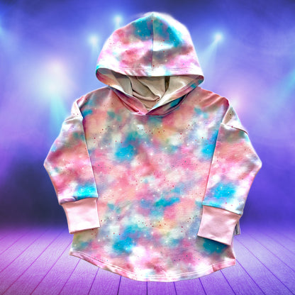 Pink & Blue Hooded T-shirt