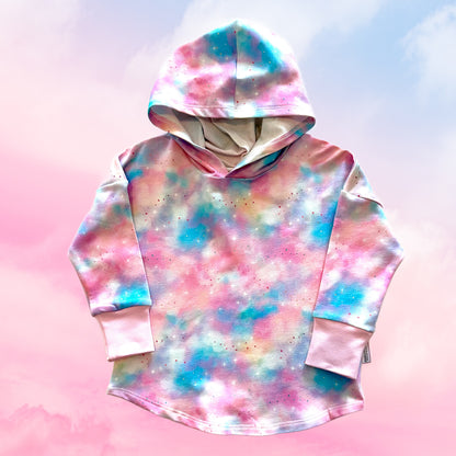Pink & Blue Hooded T-shirt