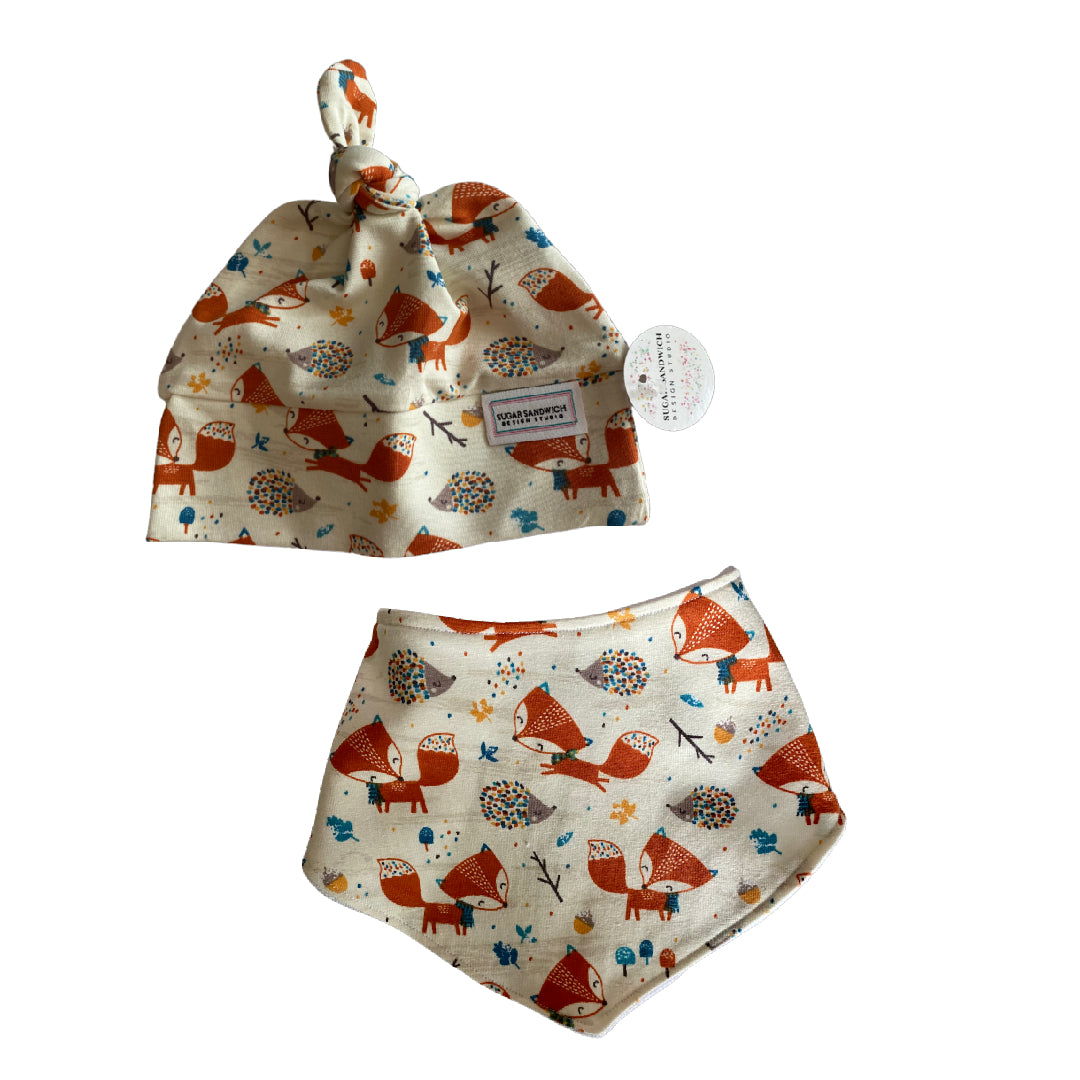 Ensemble bébé renard mignon