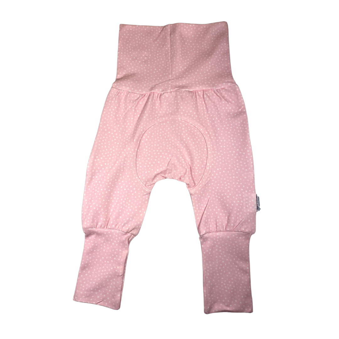 VENTE DE DÉGAGEMENT Pantalon imprimé à pois roses Taille 3-12 mois - Grow Along Babywear®