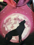 BIG KID SIZES Berry WOLF MOON Sweater Grow Along®Organic Cotton French Terry - Sugar Sandwich Design