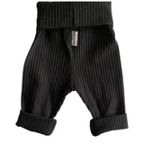 Toddler Size BLACK Neutral Waffle Knit Grow Along® Infant Lounge Pants