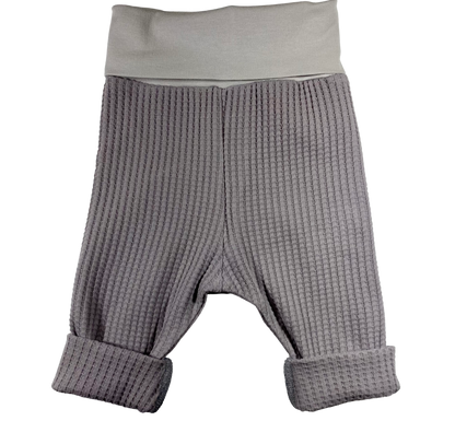 Toddler Size GREY Neutral Waffle Knit Grow Along® Infant Lounge Pants
