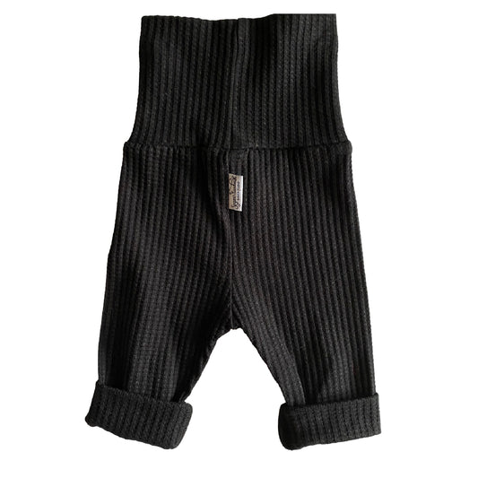 Pantalon de détente pour bébé Grow Along® en tricot gaufré neutre NOIR taille tout-petit