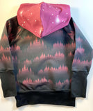 BIG KID SIZES Berry WOLF MOON Sweater Grow Along®Organic Cotton French Terry - Sugar Sandwich Design