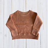Rosewood Pink  Waffle Knit Dolman Lounge Shirt