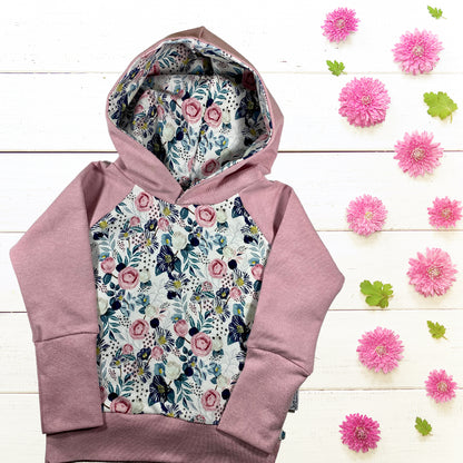 Pink Floral Grow Along® Hooded Sweater Hoodie