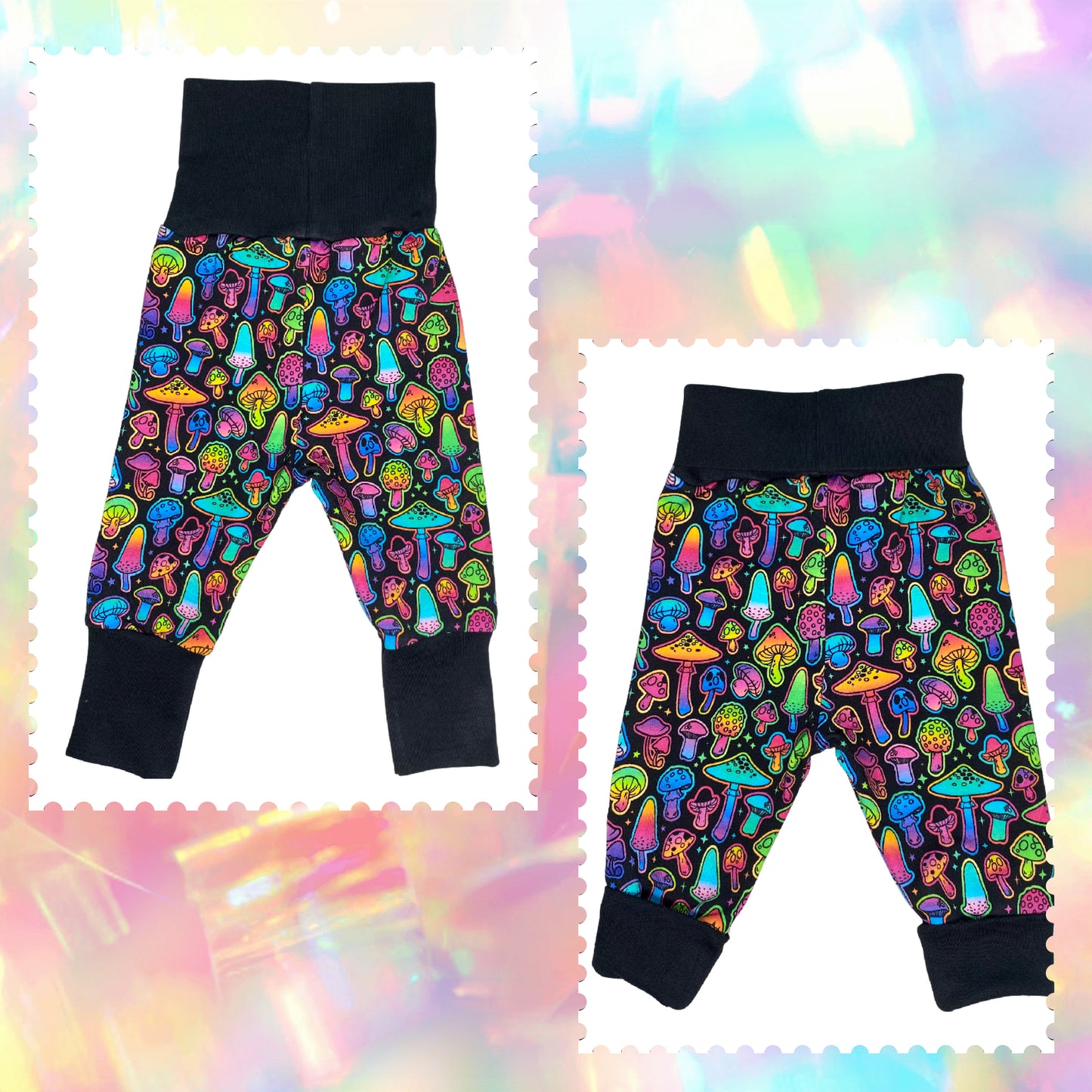 Neon Toadstool Print Growth Spurt Jogger Pants – Sugar Sandwich Design ...