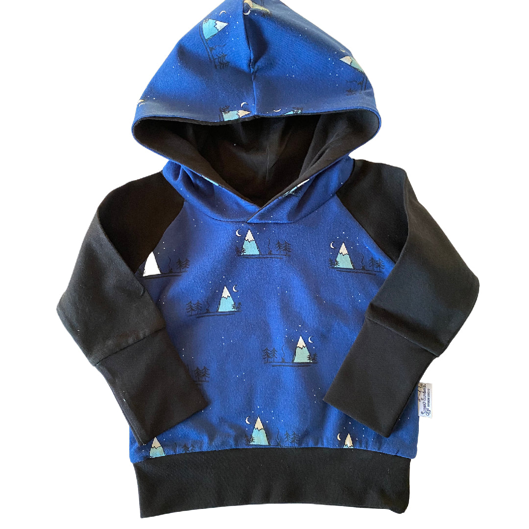 LIQUIDACIÓN Sudadera con capucha Blue Mountains Grow Along® Algodón orgánico