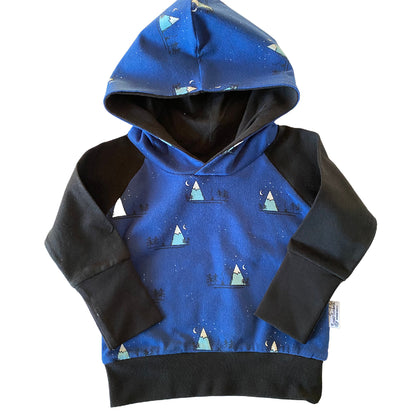 LIQUIDACIÓN Sudadera con capucha Blue Mountains Grow Along® Algodón orgánico