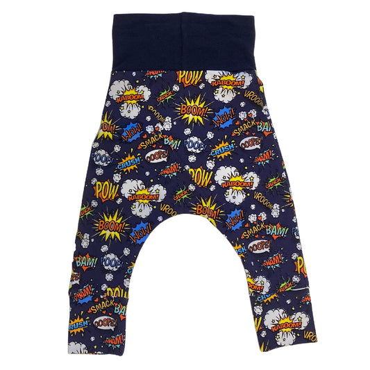CLEARANCE Comics Print Jersey Harem Style Pants