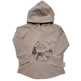 Whale Graphic Design on Grey Hooded T-shirt