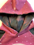 BIG KID SIZES Berry WOLF MOON Sweater Grow Along®Organic Cotton French Terry - Sugar Sandwich Design