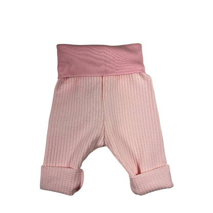 Pantalon de détente pour bébé Grow Along® en tricot gaufré rose taille enfant