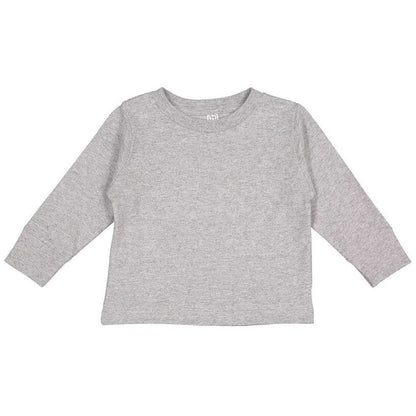 Message personnalisé personnalisé sur T-shirt en coton GRIS pour tout-petits